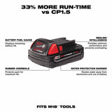 Milwaukee Cyber Deal 48-11-1820 M18 REDLITHIUM 2.0 Compact Battery Pack - 4