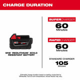 Milwaukee 48-11-1850R M18 Redlithium XC5.0 Resistant Battery - 4