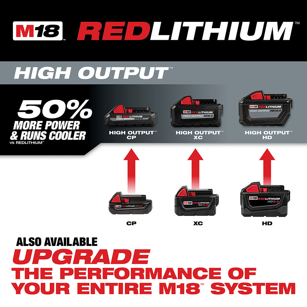 Milwaukee 48-11-1852 M18 REDLITHIUM XC 5.0 Extended Capacity Battery 2 Pack - 5