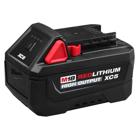 Milwaukee 48-11-1855 M18 REDLITHIUM HIGH OUTPUT XC5 18V 5.0Ah Battery Pack