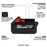 Milwaukee 48-11-1855 M18 REDLITHIUM HIGH OUTPUT XC5 18V 5.0Ah Battery Pack - 2