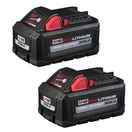 Milwaukee 48-11-1862 M18 REDLITHIUM High Output XC6.0 Battery 2-Pack