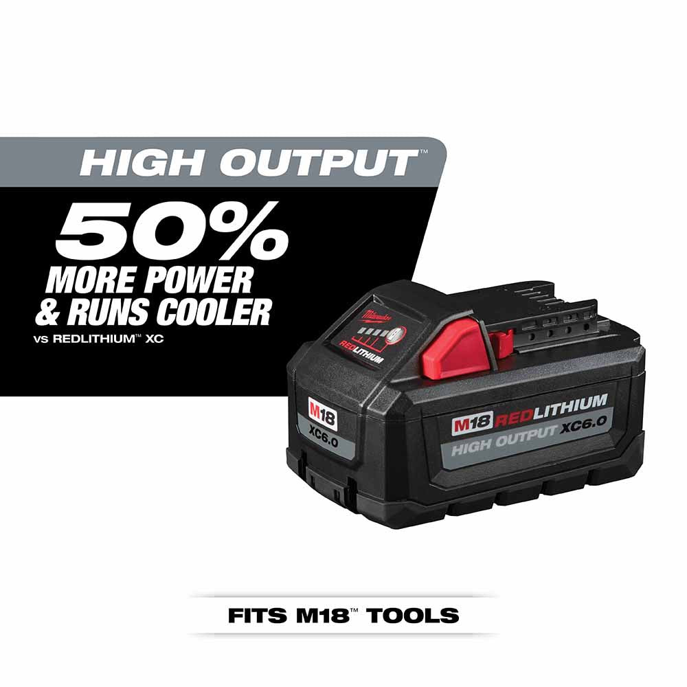 Milwaukee 48-11-1865 M18 REDLITHIUM High Output XC6.0 Battery Pack - 4