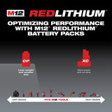 Milwaukee 48-11-2411 M12 REDLITHIUM Compact Battery Two Pack - 3