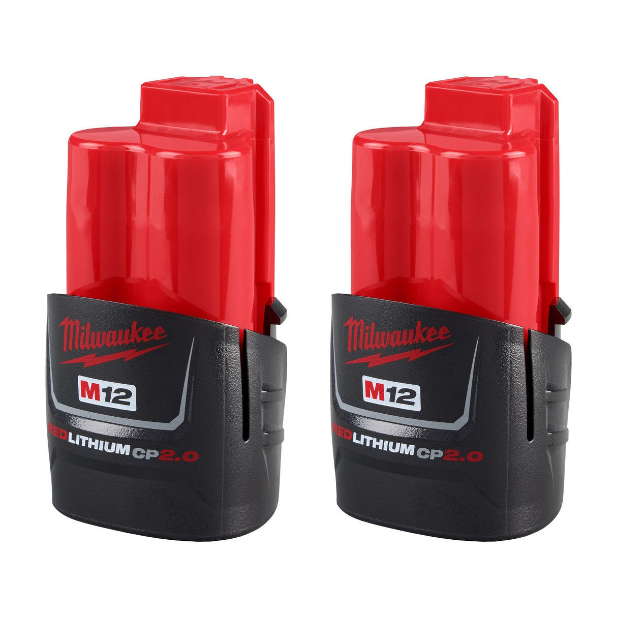Milwaukee 48-11-2422 M12 REDLITHIUM CP2.0 Compact Battery (2 Pack)