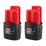 Milwaukee 48-11-2422 M12 REDLITHIUM CP2.0 Compact Battery (2 Pack)