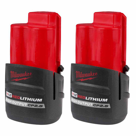 Milwaukee 48-11-2425S M12 High Output CP2.5 Battery 2PK