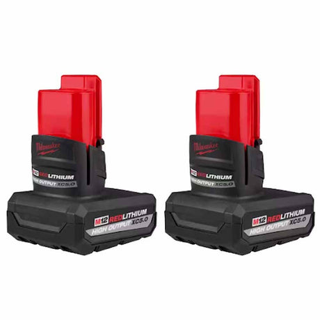 Milwaukee 48-11-2450S M12 REDLITHIUM High Output XC5.0 Battery 2-Pack