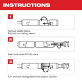 Milwaukee 48-20-6951 15" MAX-LOK SDS MAX Extension - 3