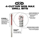 Milwaukee 48-20-7663 8pc. SDS Plus MX4 4-Cutter Drill Bit Kit - 5