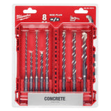 Milwaukee 48-20-7673 8pc. SDS Plus M/2 2-Cutter Drill Bit Kit - 8