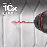 Milwaukee 48-20-8780 1/8" Hard Tile and Glass Drill Bit with Carbide Tip - 5