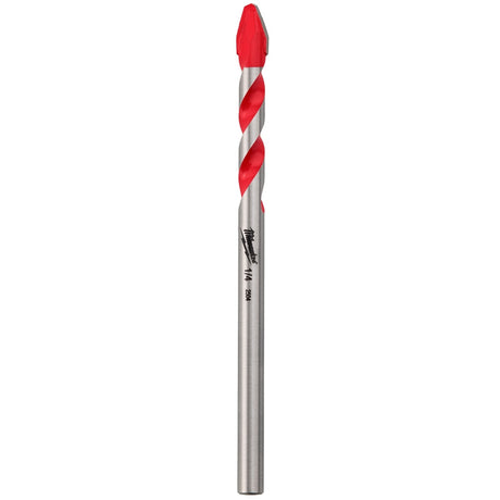 Milwaukee 48-20-8782 1/4" Hard Tile and Glass Drill Bit with Carbide Tip for Porcelain Ceramic and Glass