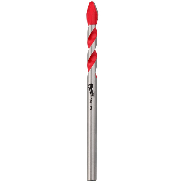 Milwaukee 48-20-8782 1/4" Hard Tile and Glass Drill Bit with Carbide Tip for Porcelain Ceramic and Glass