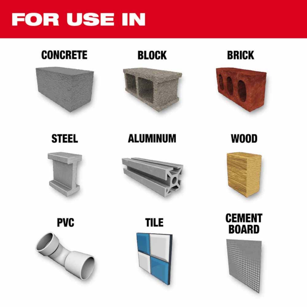 Milwaukee 48-20-8864 3/8" x 16" x 18" SHOCKWAVE Impact Duty Carbide Bellhanger Multi-Material Bit - 2