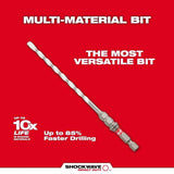 Milwaukee 48-20-8877 SHOCKWAVE Impact Duty Carbide Multi-Material Drill Bit Screw Install Set - 7PC - 7
