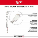 Milwaukee 48-20-8884 3/16" x 4" x 6" SHOCKWAVE Impact Duty Carbide Multi-Material Drill Bit - 4