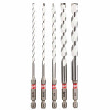 Milwaukee 48-20-8898 SHOCKWAVE Impact Duty Carbide Multi-Material Drill Bit Set - 5PC