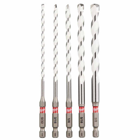 Milwaukee 48-20-8898 SHOCKWAVE Impact Duty Carbide Multi-Material Drill Bit Set - 5PC