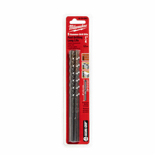 Milwaukee 48-20-8962 1/4" X 4" X 6" Hammer Drill Bit, 5-Pack - 3