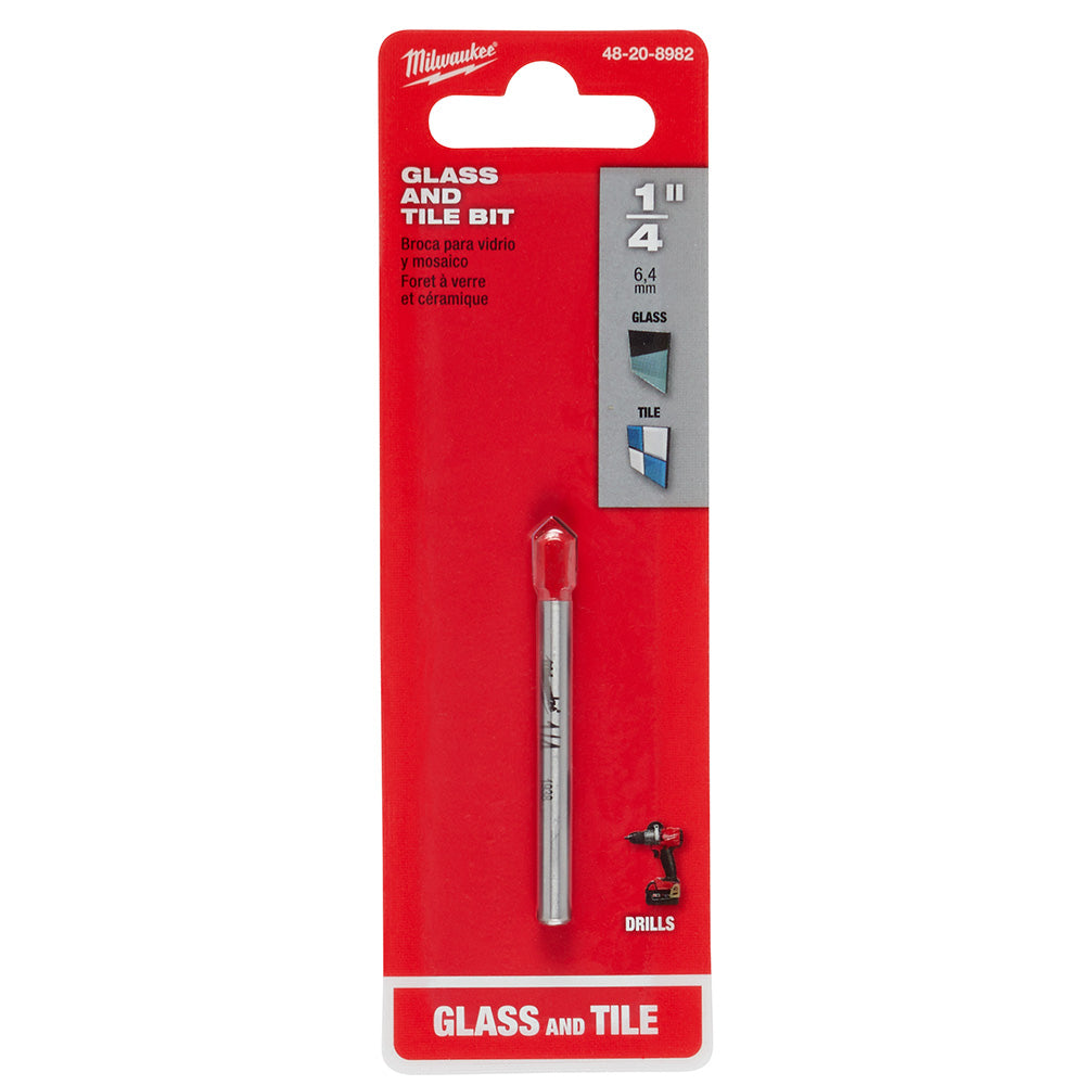 Milwaukee 48-20-8982 1/4" Glass and Tile Bit - 2