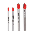 Milwaukee 48-20-8988 4PC Glass and Tile Bit Set