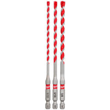 Milwaukee 48-20-9050 3pc. SHOCKWAVE™ Carbide Hammer Drill Bit Kit