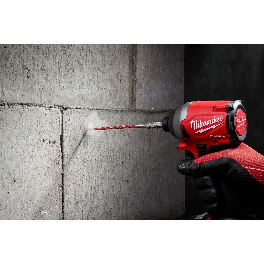 Milwaukee 48-20-9094 3/16" x 4" SHOCKWAVE Carbide Hammer Drill Bit for Concrete Screws - 8