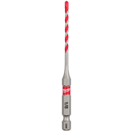 Milwaukee 48-20-9100 1/8" x 2" x 3-1/3" SHOCKWAVE™ Carbide Hammer Drill Bit Bulk 25PK