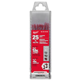 Milwaukee 48-20-9100 1/8" x 2" x 3-1/3" SHOCKWAVE™ Carbide Hammer Drill Bit Bulk 25PK - 9