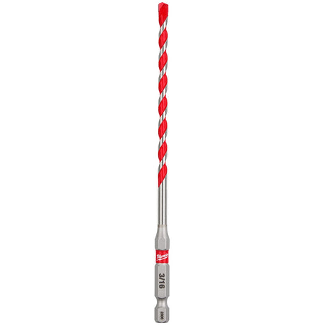 Milwaukee 48-20-9106 3/16" x 4" x 6" SHOCKWAVE™ Carbide Hammer Drill Bit - 25 Pack