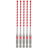Milwaukee 48-20-9155 SHOCKWAVE Carbide Hammer Drill Bit for Concrete, Brick and Block (5 Pack)