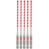 Milwaukee 48-20-9155 SHOCKWAVE Carbide Hammer Drill Bit for Concrete, Brick and Block (5 Pack)