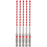 Milwaukee 48-20-9155 SHOCKWAVE Carbide Hammer Drill Bit for Concrete, Brick and Block (5 Pack) - 13