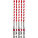 Milwaukee 48-20-9157 3/16" SHOCKWAVE™ Carbide Hammer Drill Bits 5PK