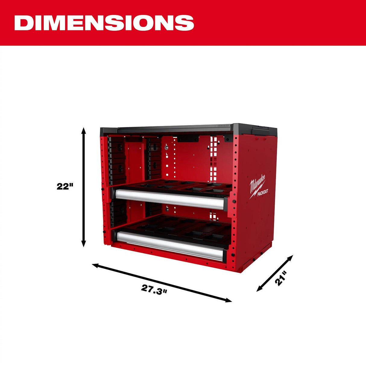 Milwaukee 48-21-8000 PACKOUT Rack Modular Storage System - 6