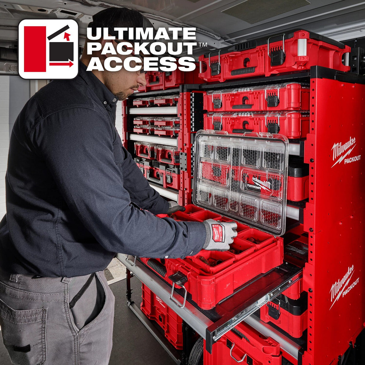 Milwaukee 48-21-8000 PACKOUT Rack Modular Storage System - 8