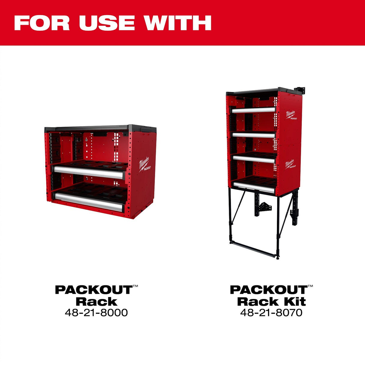 Milwaukee 48-21-8010 PACKOUT Rack Frame for Modular Storage System - 3