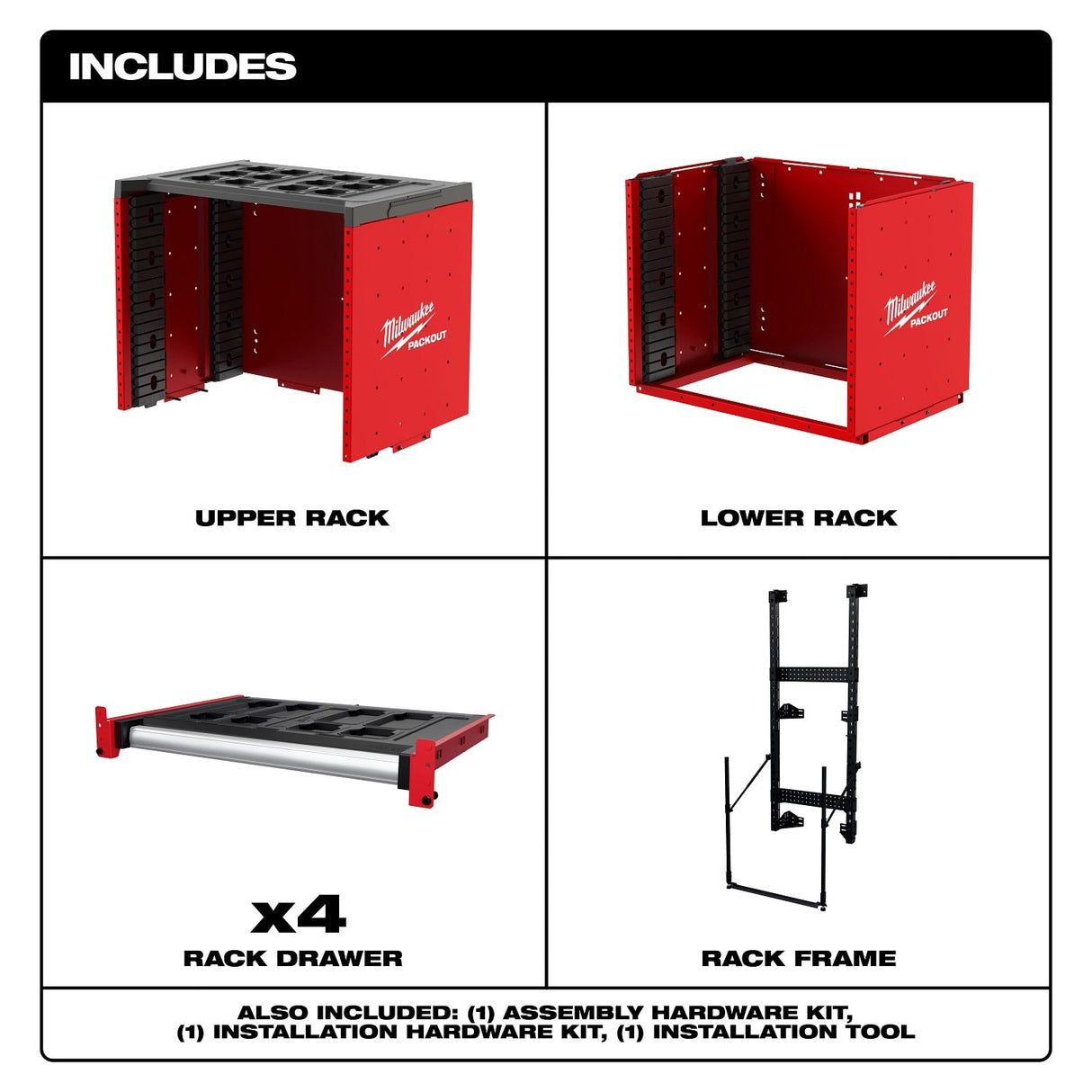 Milwaukee 48-21-8070 PACKOUT Rack Kit for Modular Storage System - 6