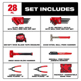 Milwaukee 48-22-0161 28pc. Hex Key & Hammer Set with Tray for PACKOUT Drawers - 5