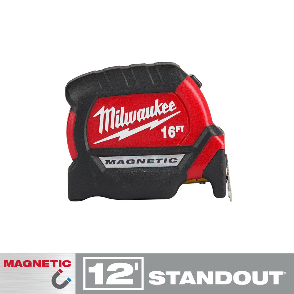 Milwaukee 48-22-0316 16Ft Compact Magnetic Tape Measure - 3