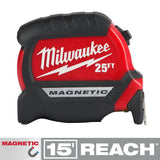 Milwaukee 48-22-0325G 25' Compact Wide Blade Magnetic Tape 2-Pack - 5