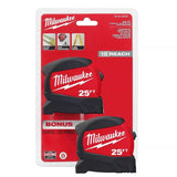 Milwaukee 48-22-0425TR 25' Compact Wide Blade Measuring Tape 2 Pack - 3