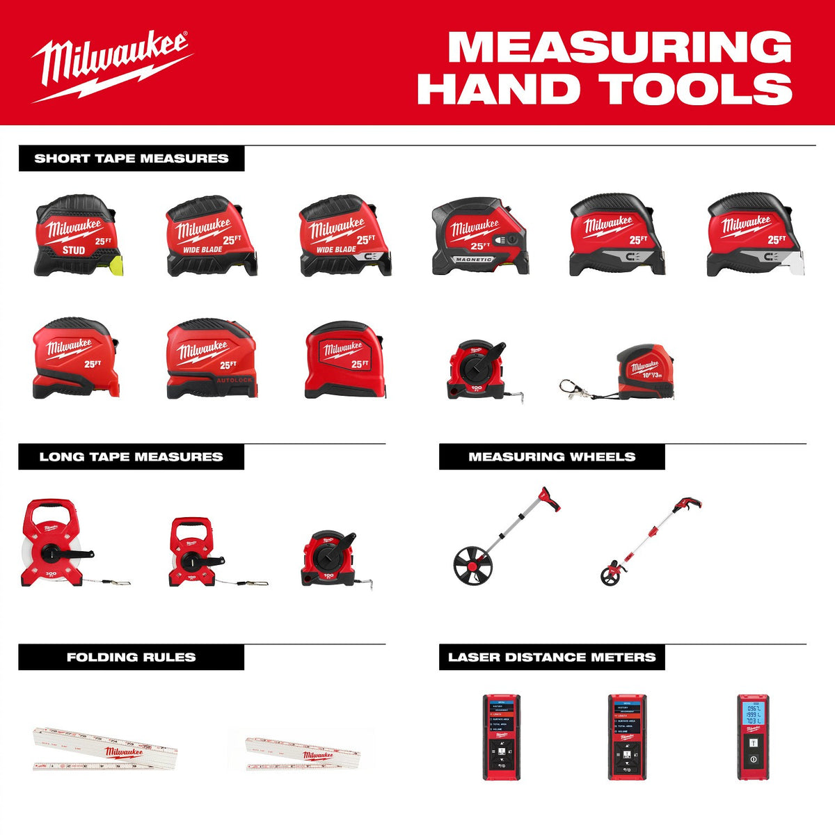 Milwaukee 48-22-0825 25' Tape Measure with Fractional Scale and 11' Reach - 9