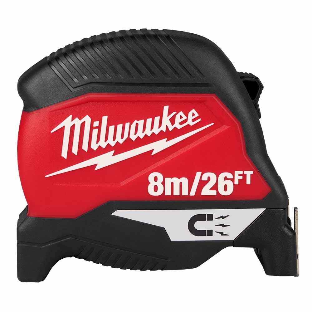 Milwaukee 48-22-1026M 8m 26 ft Magnetic Tape Measure with Low-Profile Magnet - 7
