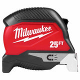Milwaukee 48-22-1027M 25' Electrician's Compact Wide Blade Magnetic Tape Measure - 8