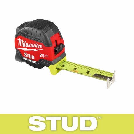 Milwaukee 48-22-1425E 25ft STUD Tape Measure with Engineer's Scale