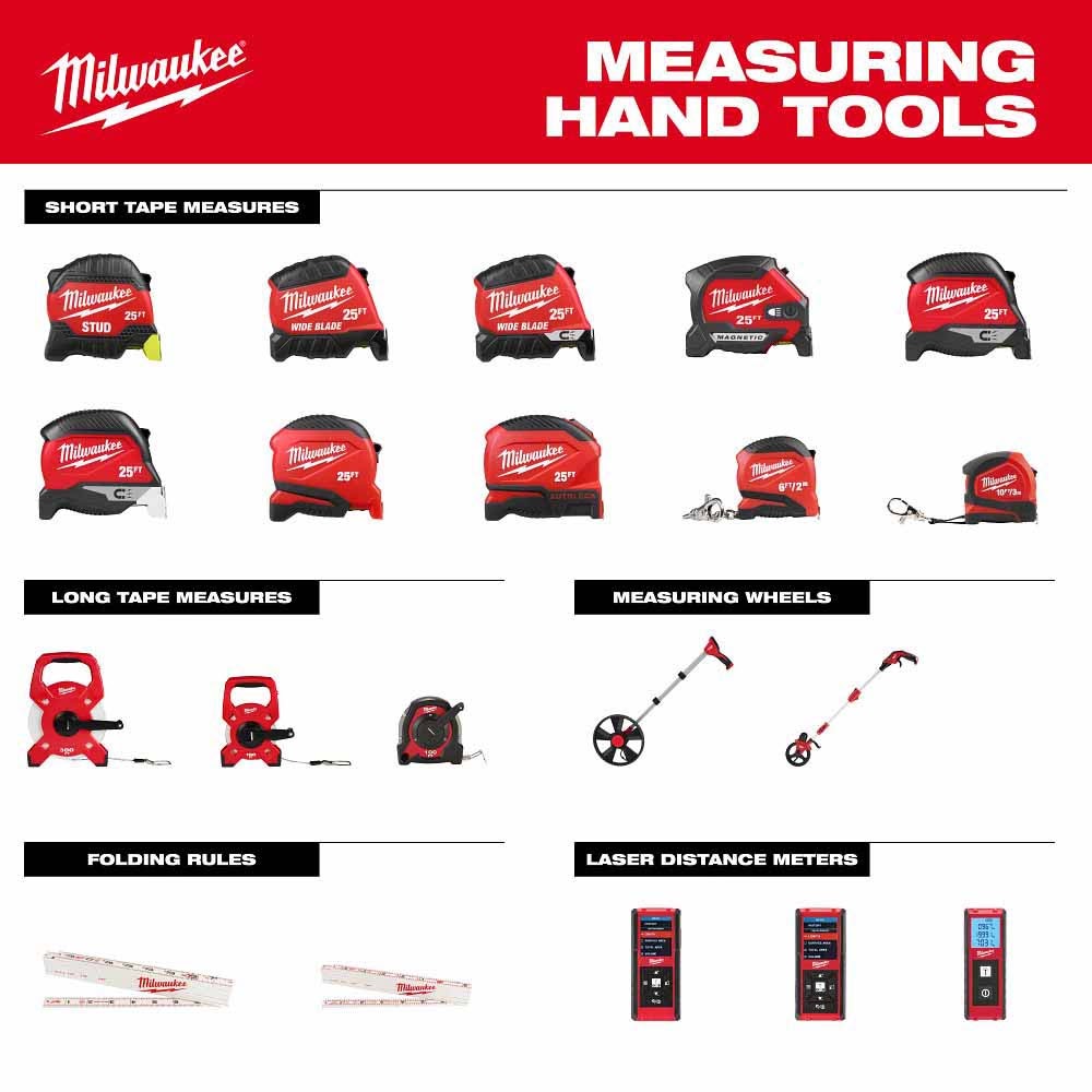 Milwaukee 48-22-1425E 25ft STUD Tape Measure with Engineer's Scale - 10