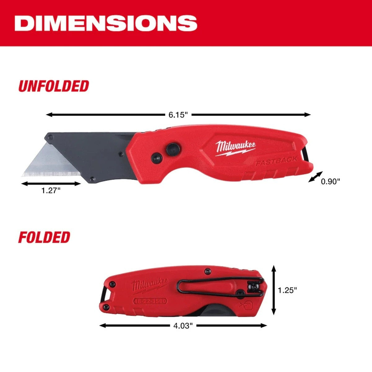 Milwaukee 48-22-1500PA 3Pk Fastback Promo Q4 - 3
