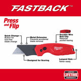 Milwaukee 48-22-1503 FASTBACK w/ Storage & FASTBACK Compact Knife Set - 4